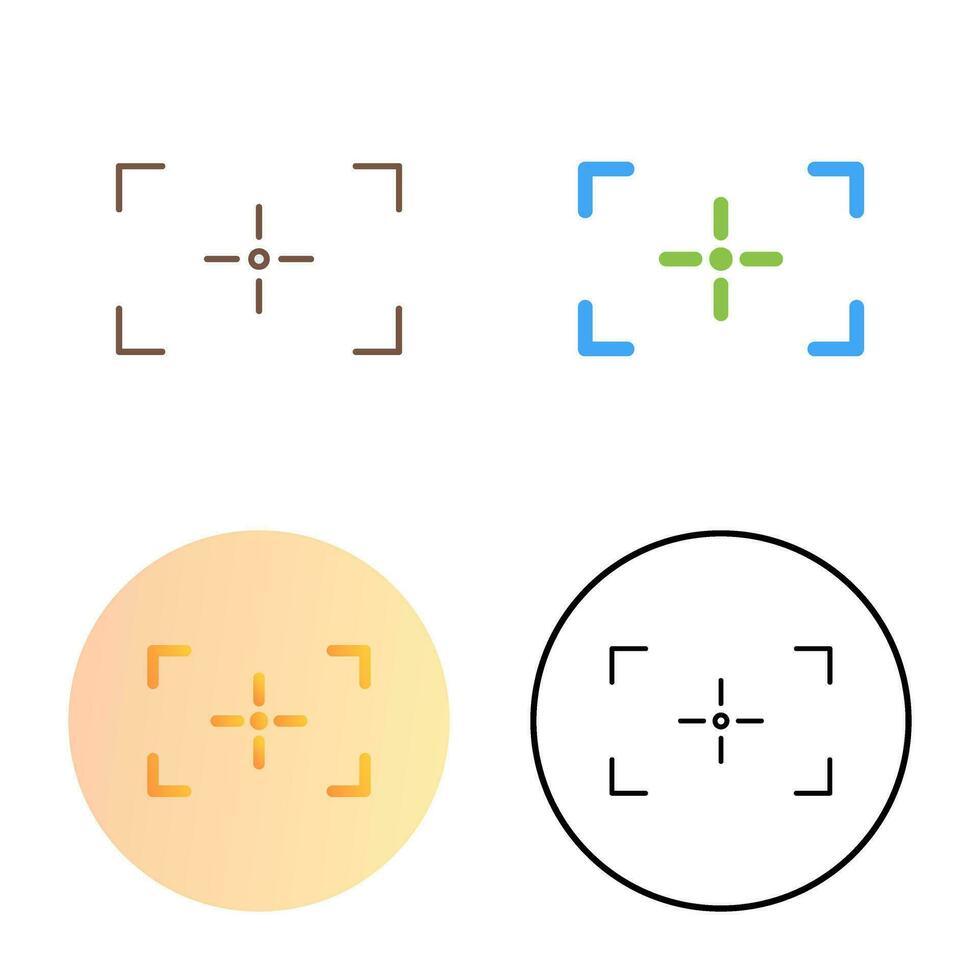 Unique Focus Vector Icon