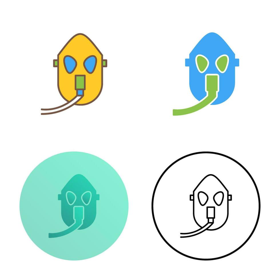 Unique Oxygen Mask Vector Icon