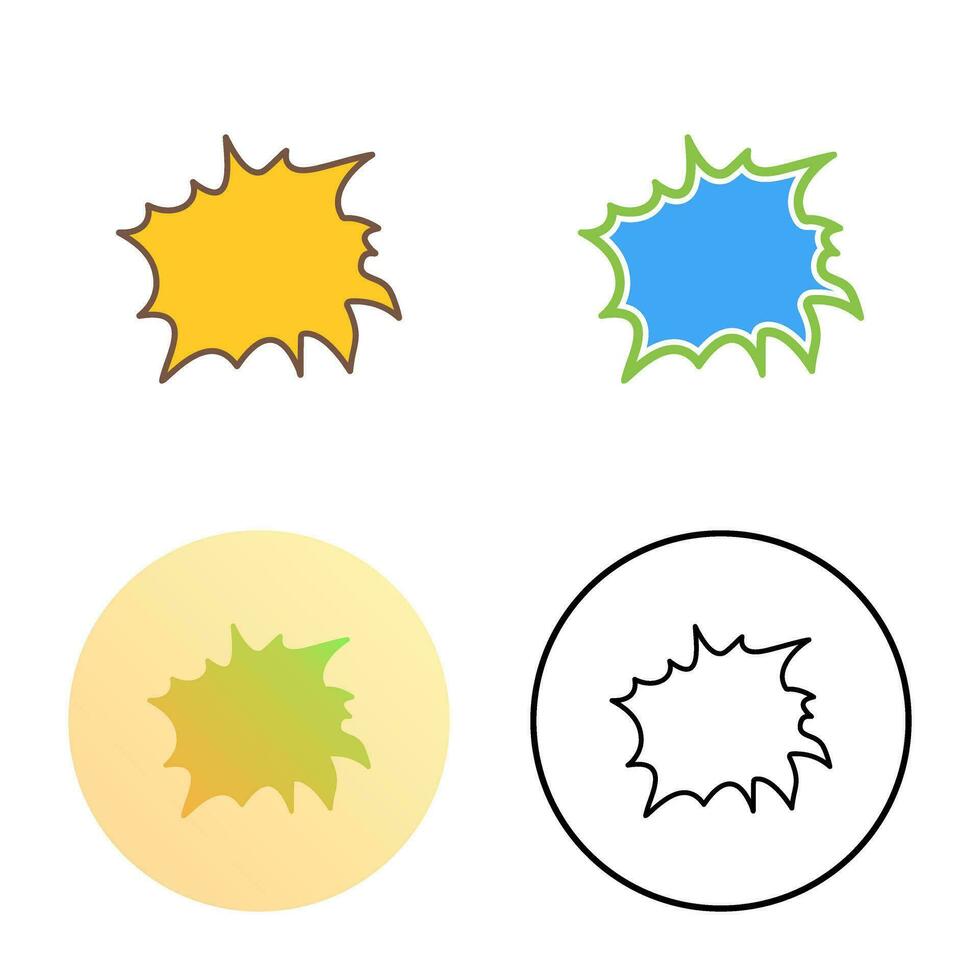 Unique Explosion Vector Icon