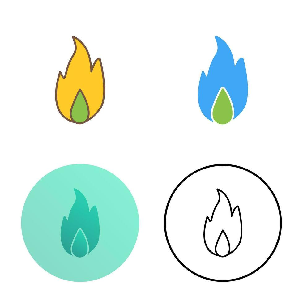 Unique Fire Vector Icon