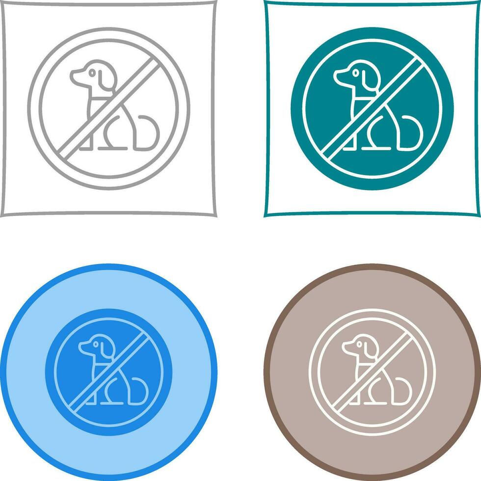 No Pets Vector Icon