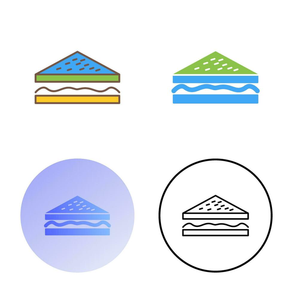 Unique Sandwich Vector Icon