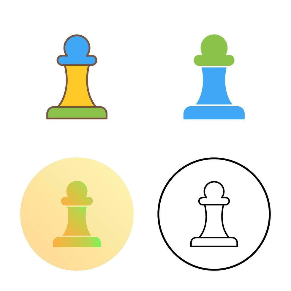 Unique Pawn Vector Icon