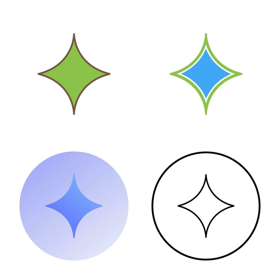 Unique Diamond Vector Icon