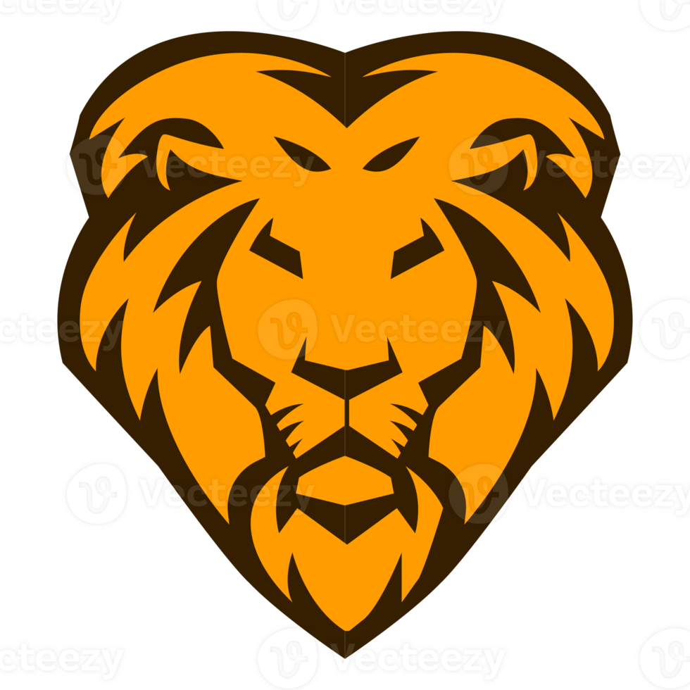 lion head simple png