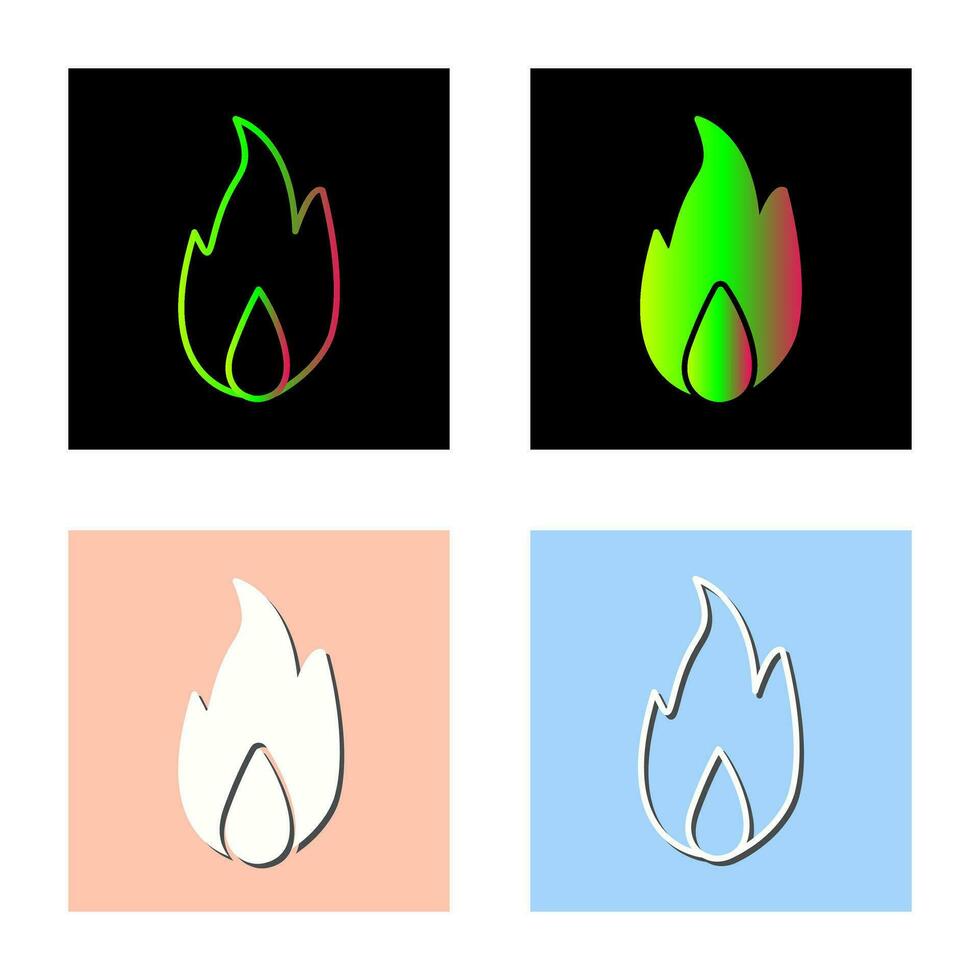 Unique Fire Vector Icon