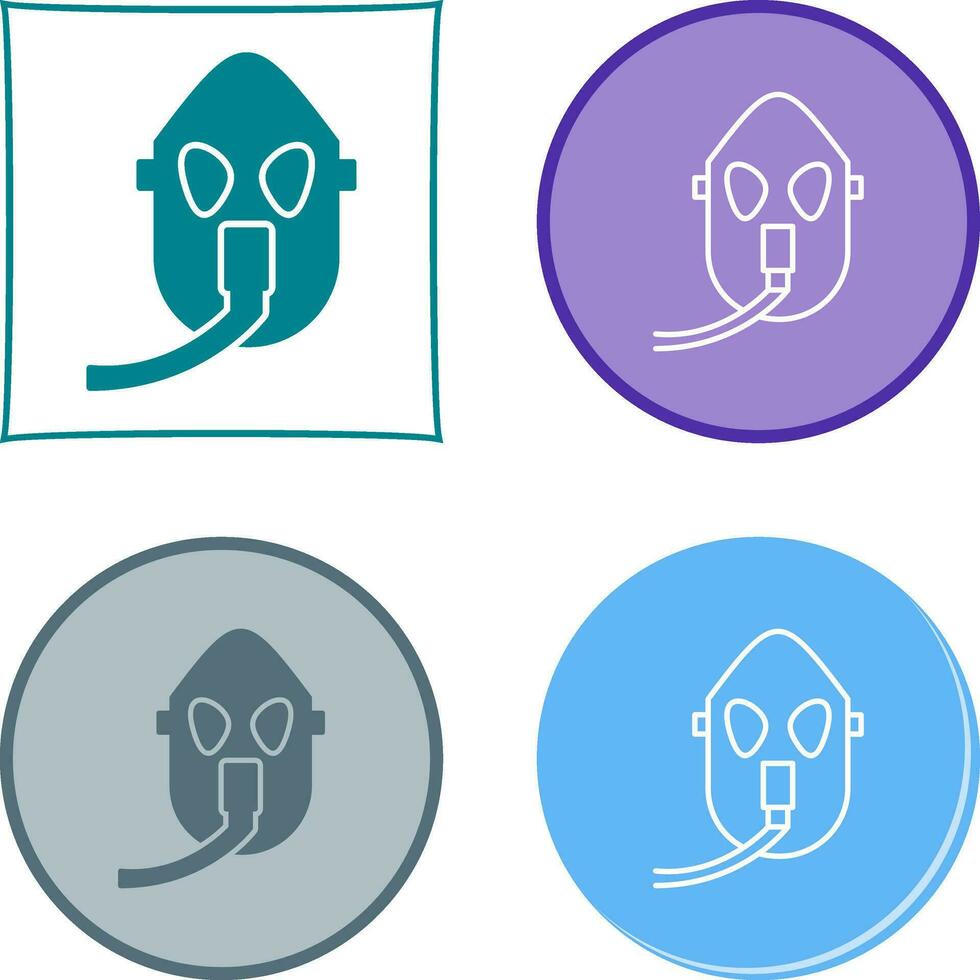 Unique Oxygen Mask Vector Icon