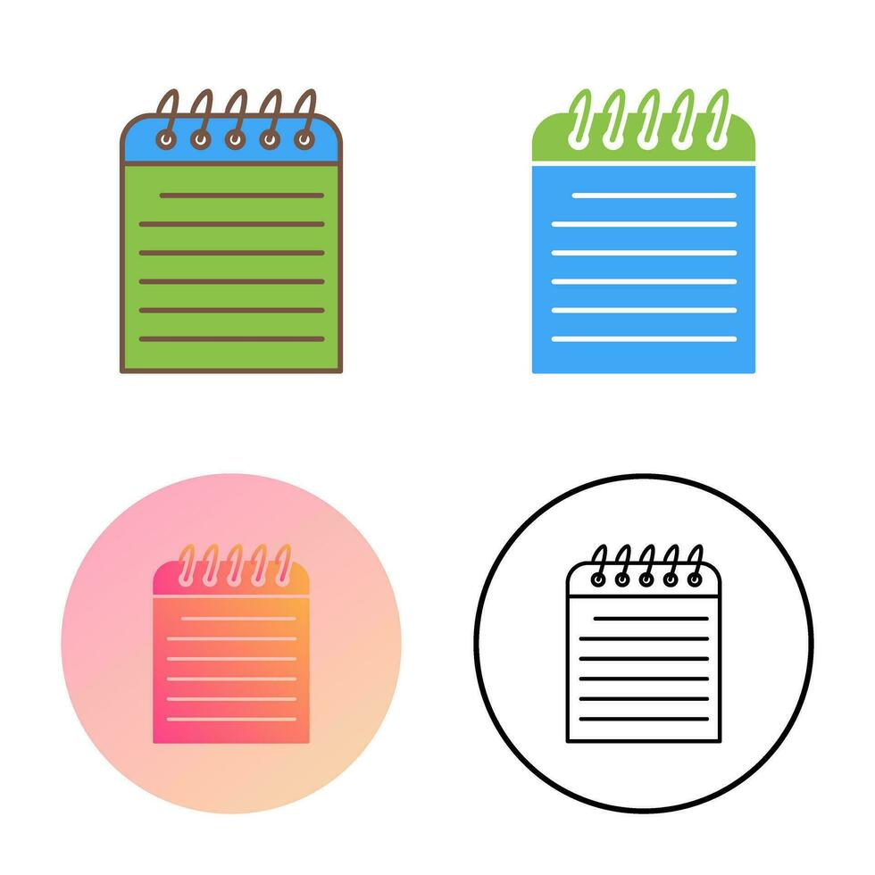 Unique Note Vector Icon