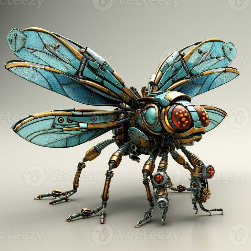 3d Robot dragonfly photo
