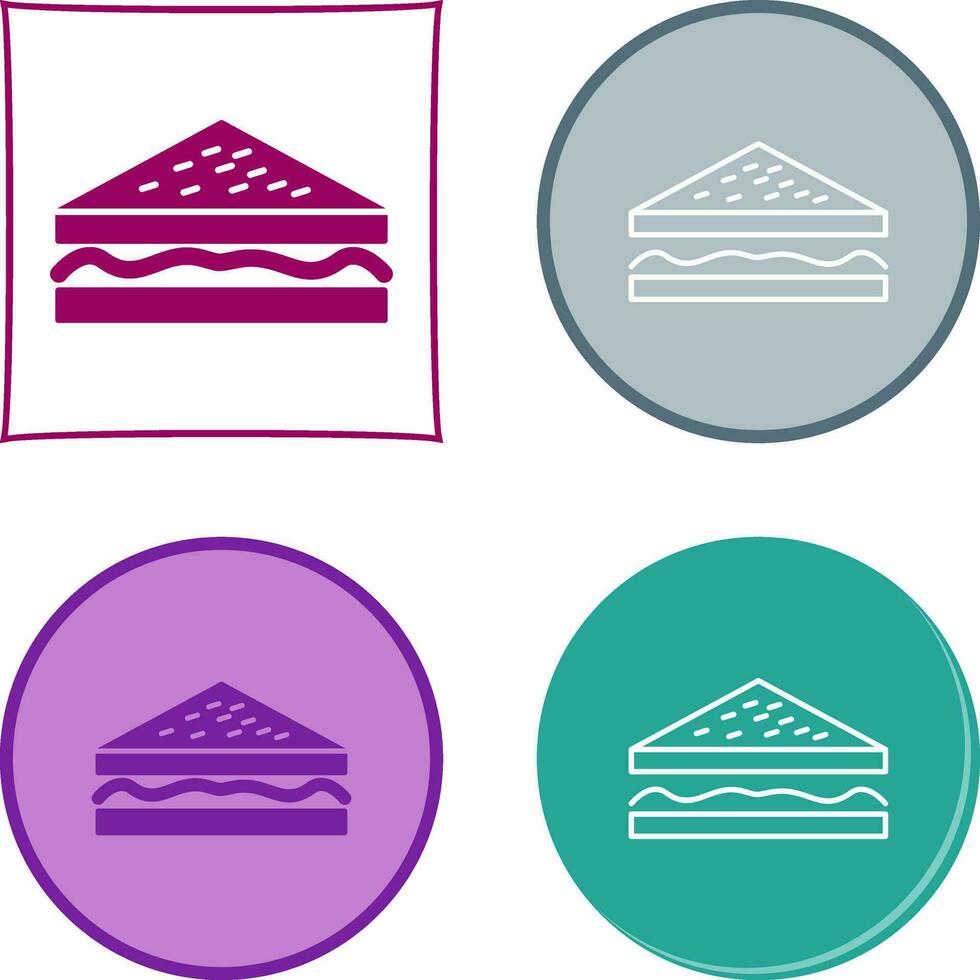 Unique Sandwich Vector Icon
