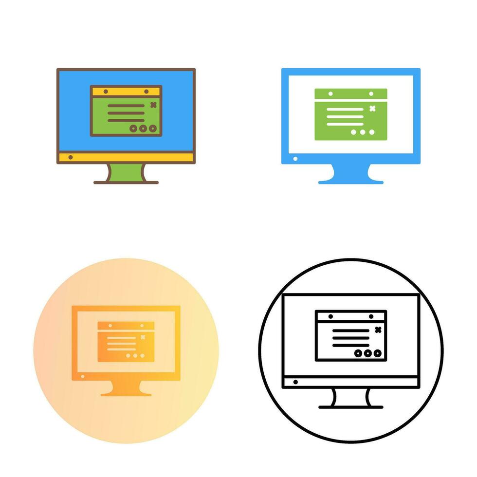 Unique Internet Ads Vector Icon
