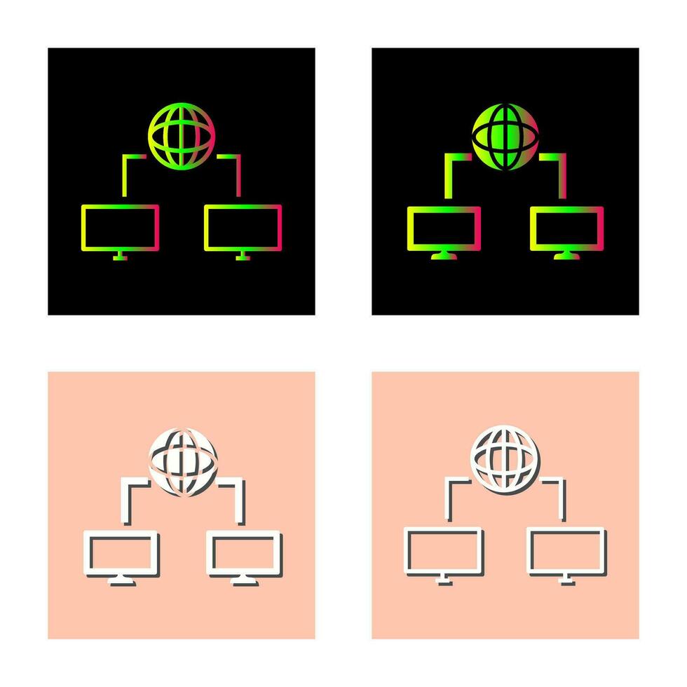Unique Internet Connectivity Vector Icon