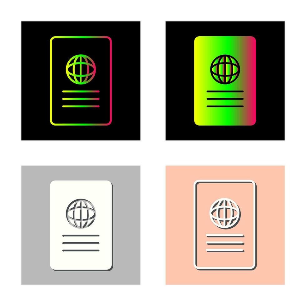 Unique Global Report Vector Icon