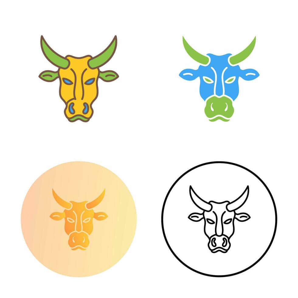 icono de vector de vaca