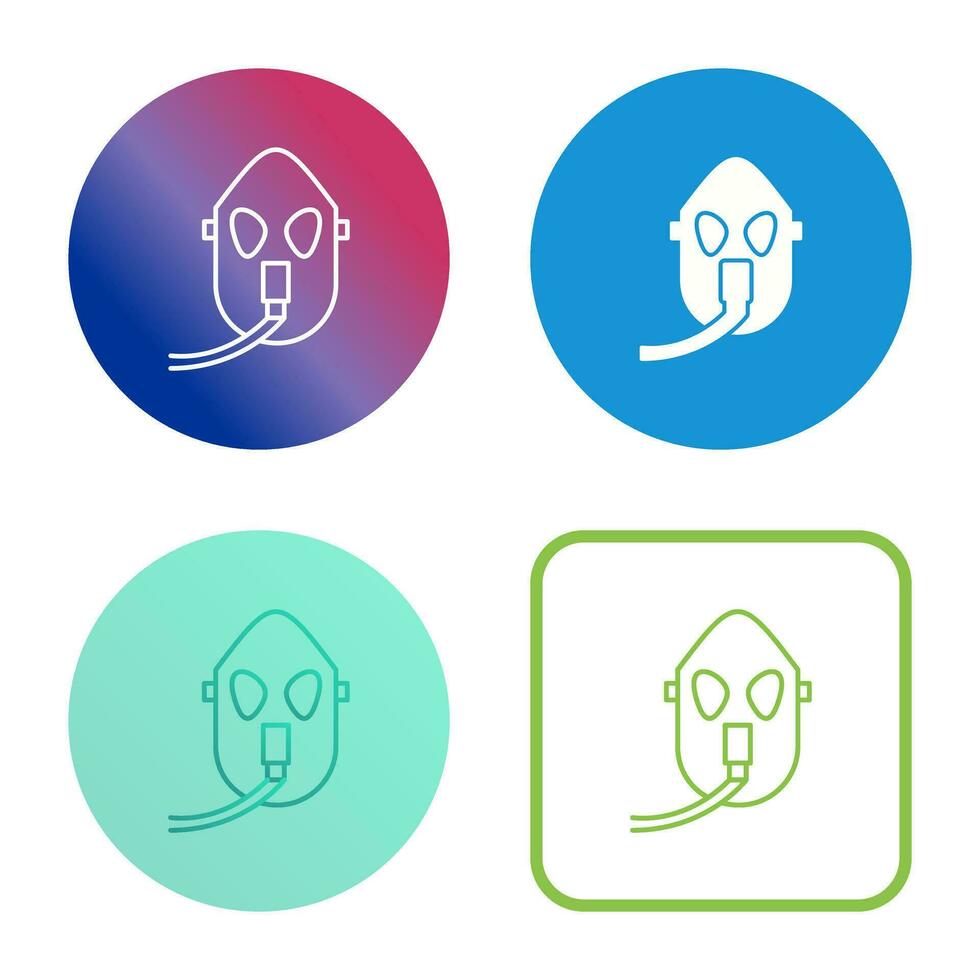 Unique Oxygen Mask Vector Icon