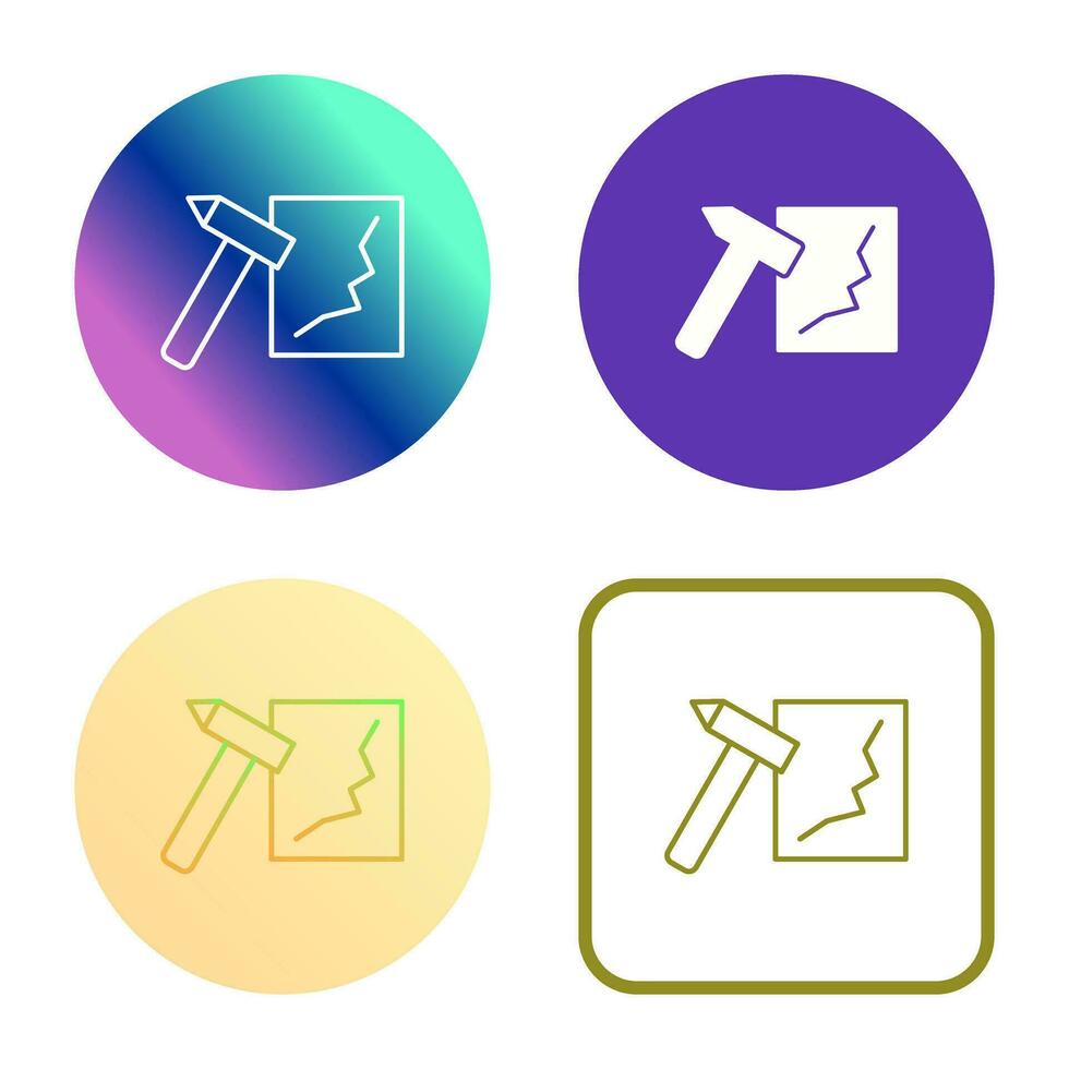 Unique Break Glass Vector Icon
