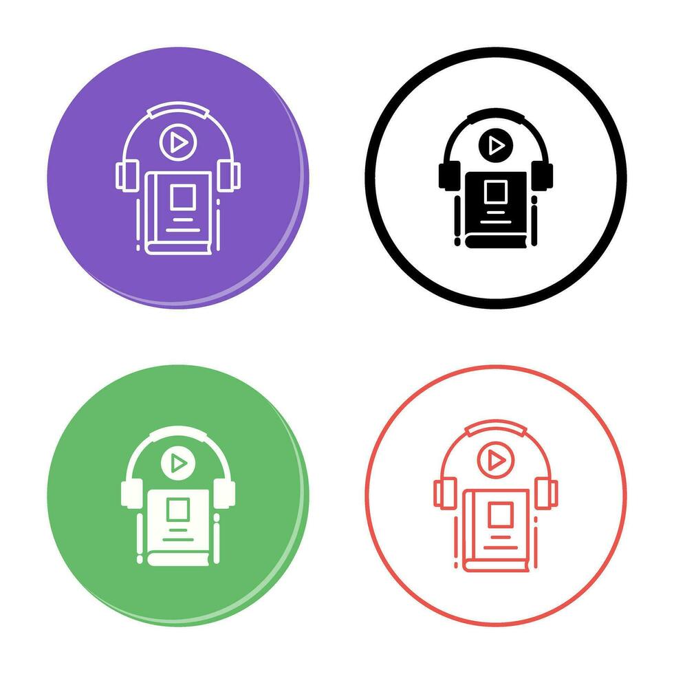 Audio Book Vector Icon
