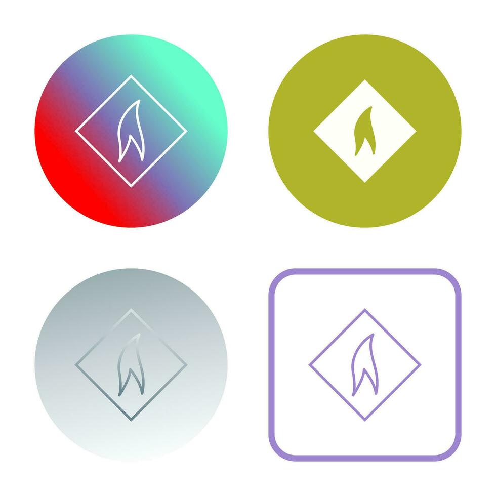 Flammable Material Vector Icon