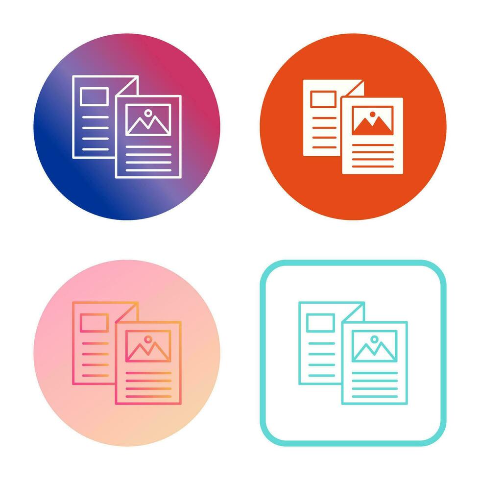 Brochure Vector Icon