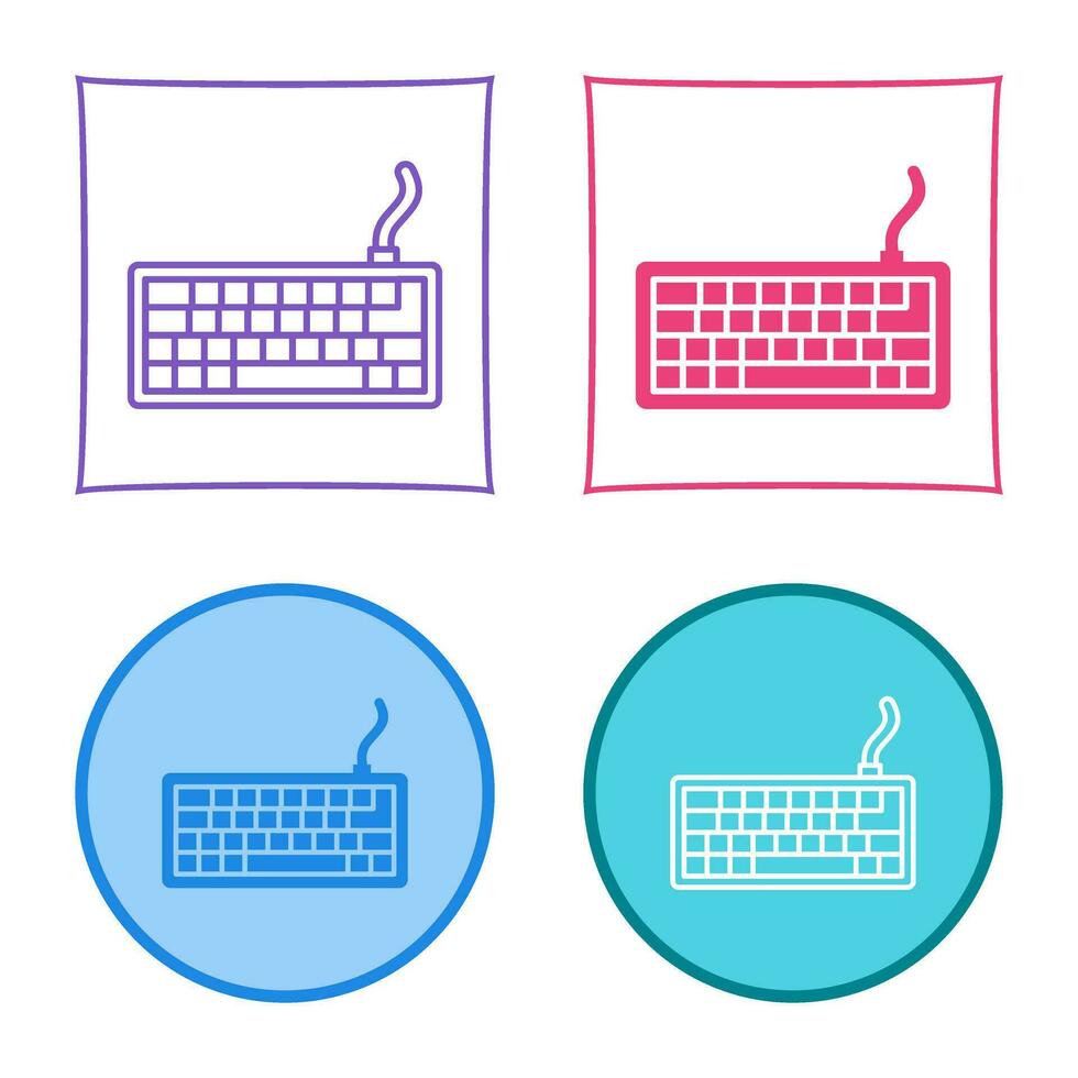 icono de vector de teclado