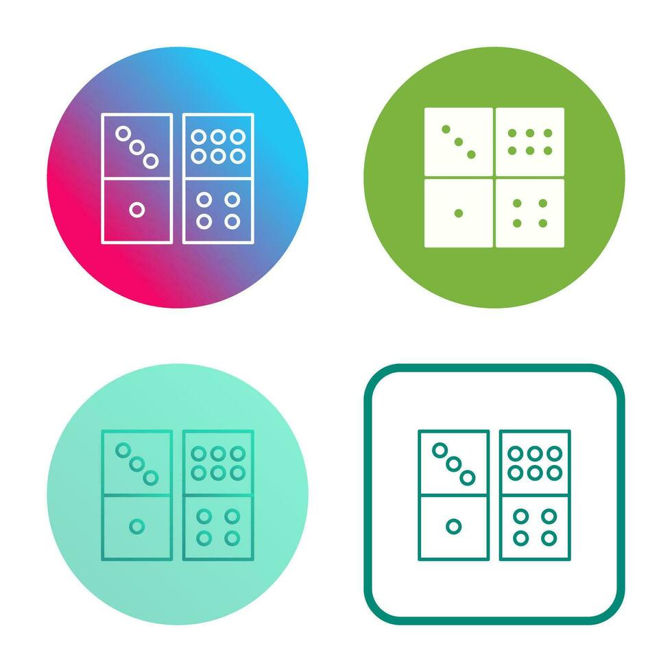 Domino Game Vector Icon