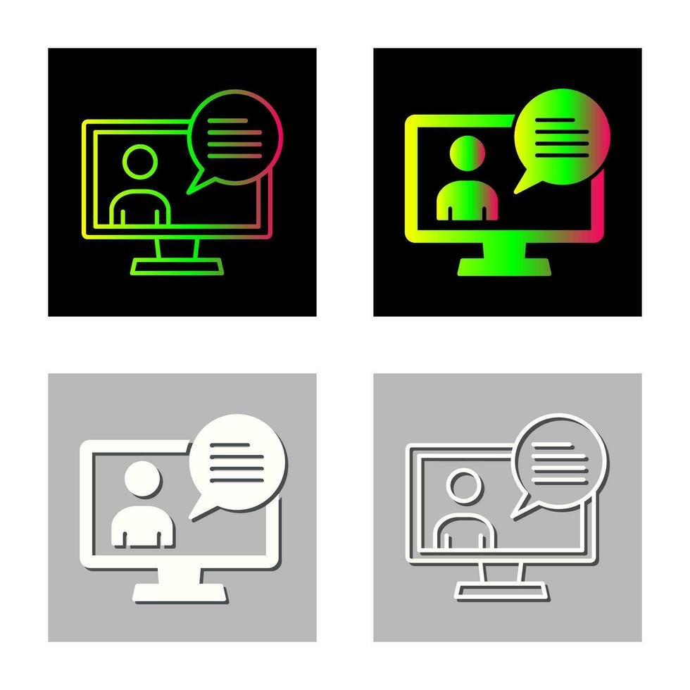 icono de vector de conversación