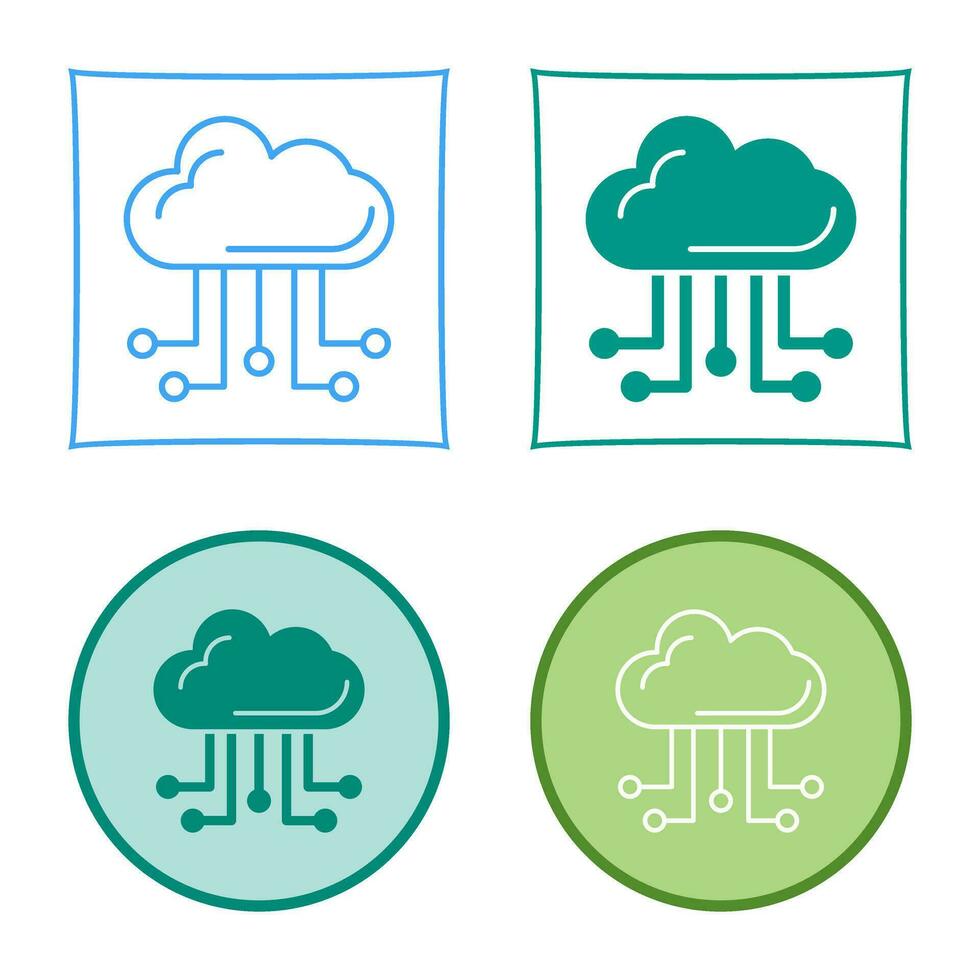 Cloud Computing Vector Icon