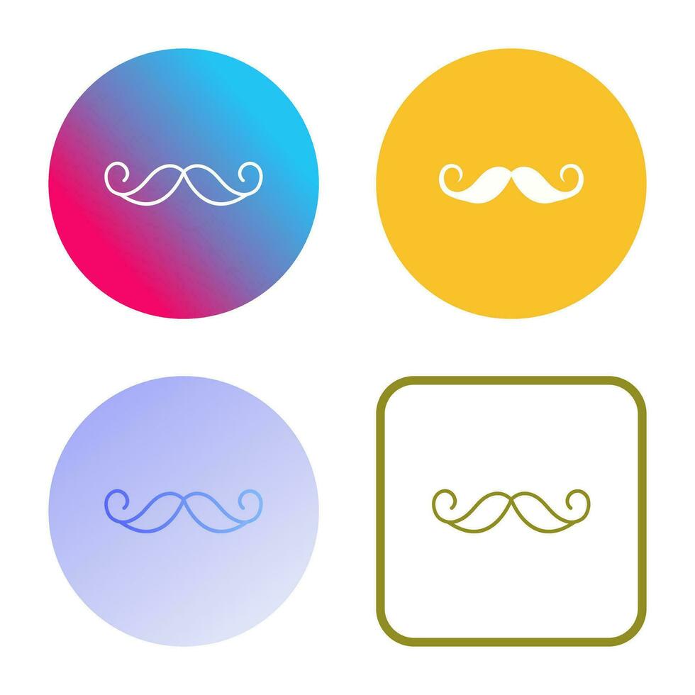 icono de vector de bigote