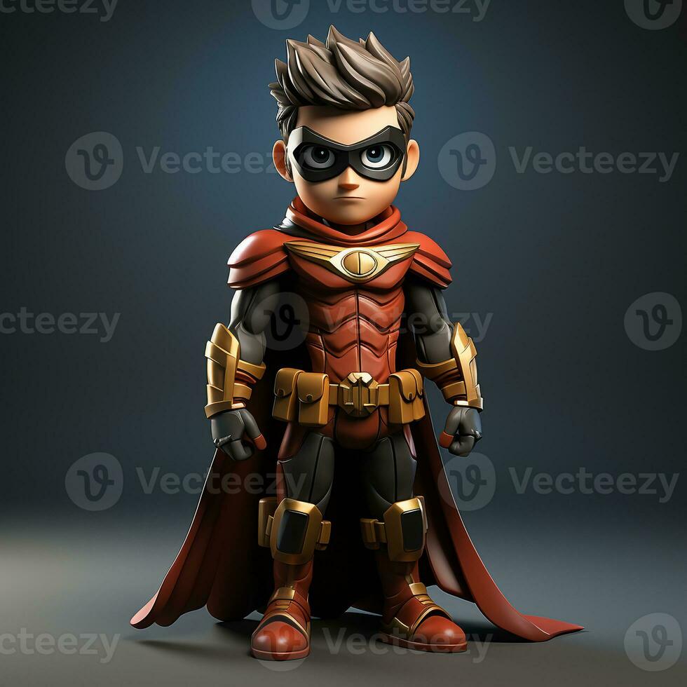 3d cartoon super hero photo