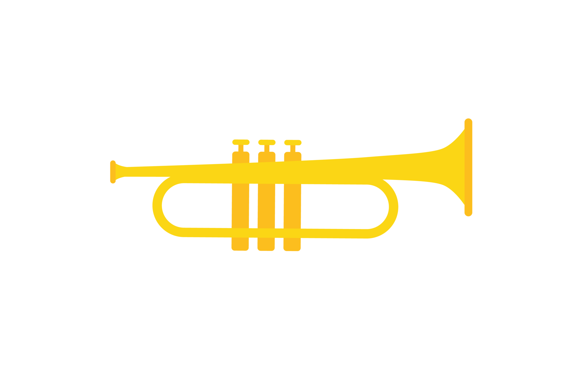 Trumpet on transparent background. 34110787 PNG