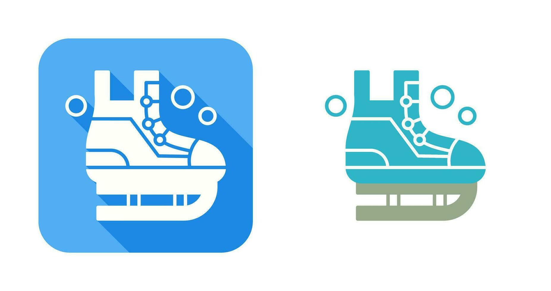 icono de vector de patinaje sobre hielo