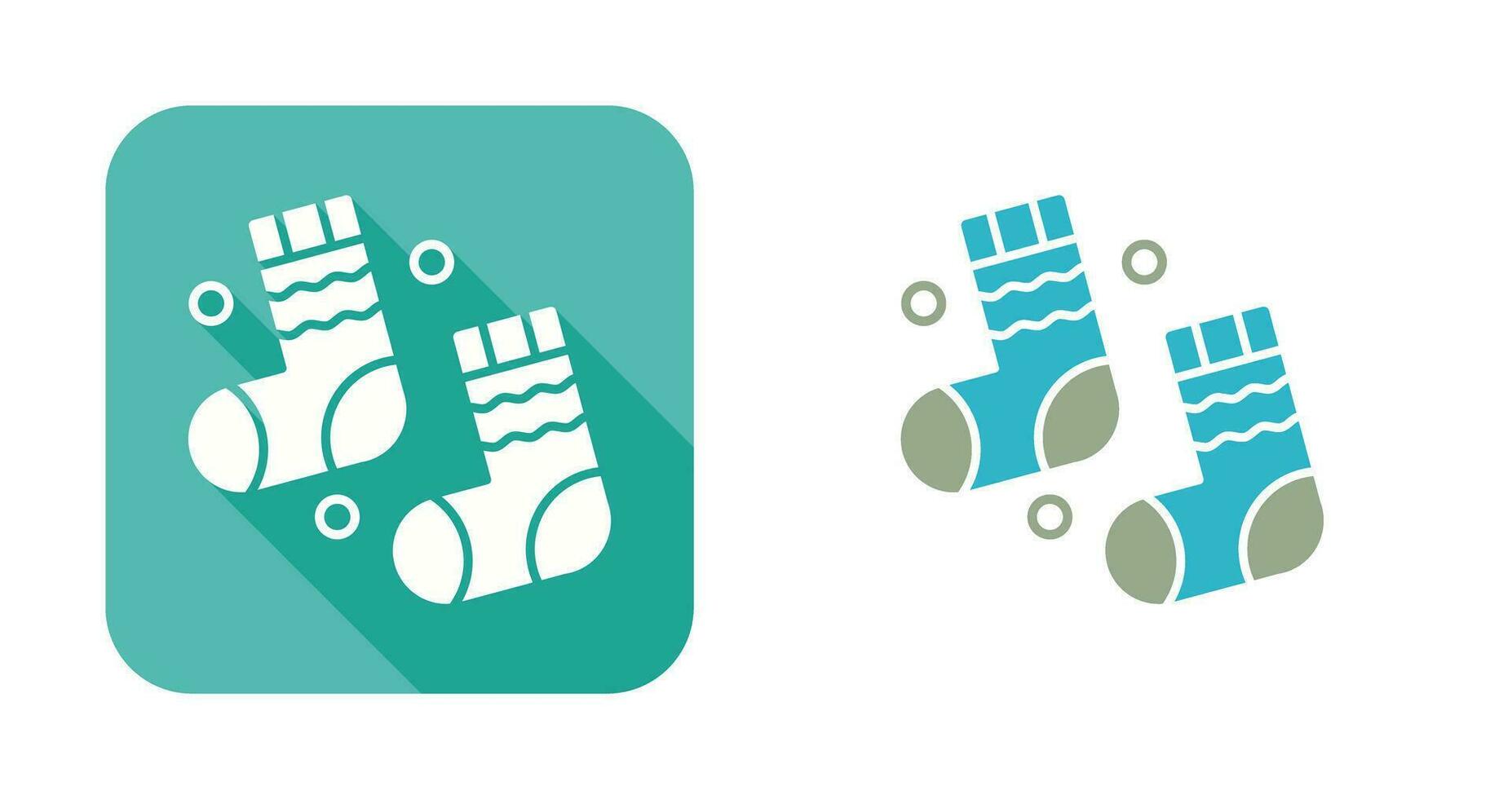 Winter Socks Vector Icon