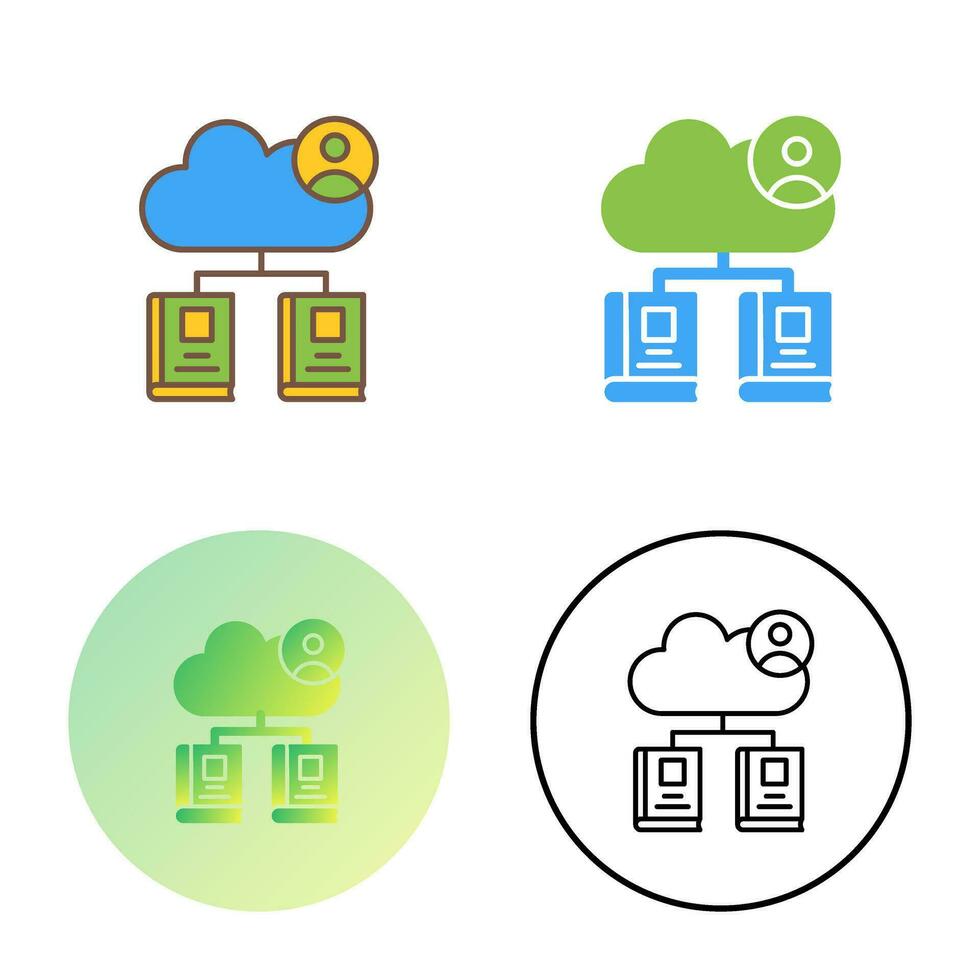 Cloud Library Vector Icon 34111014 Vector Art at Vecteezy