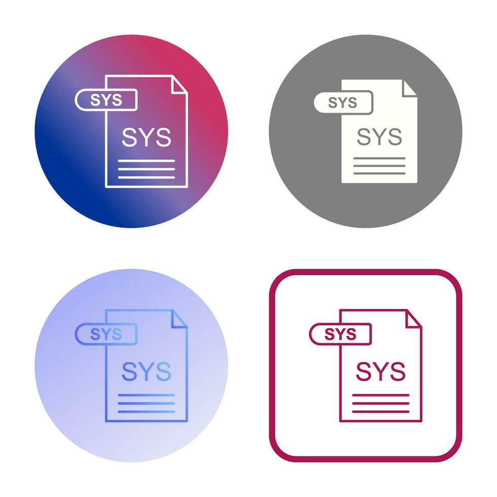 SYS Vector Icon 34111504 Vector Art at Vecteezy