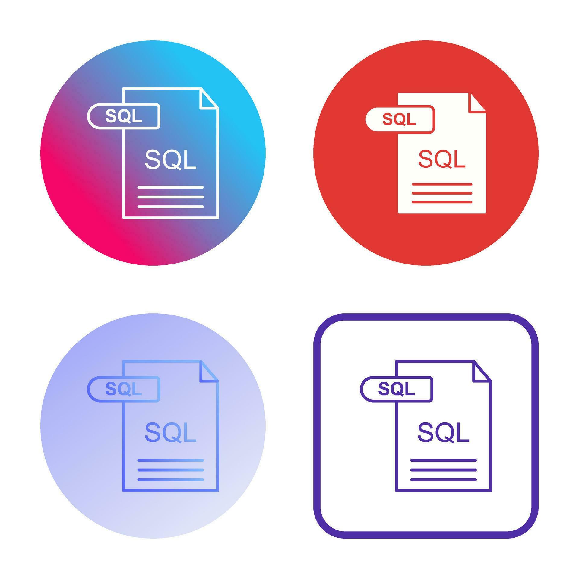 SQL Vector Icon 34111541 Vector Art at Vecteezy
