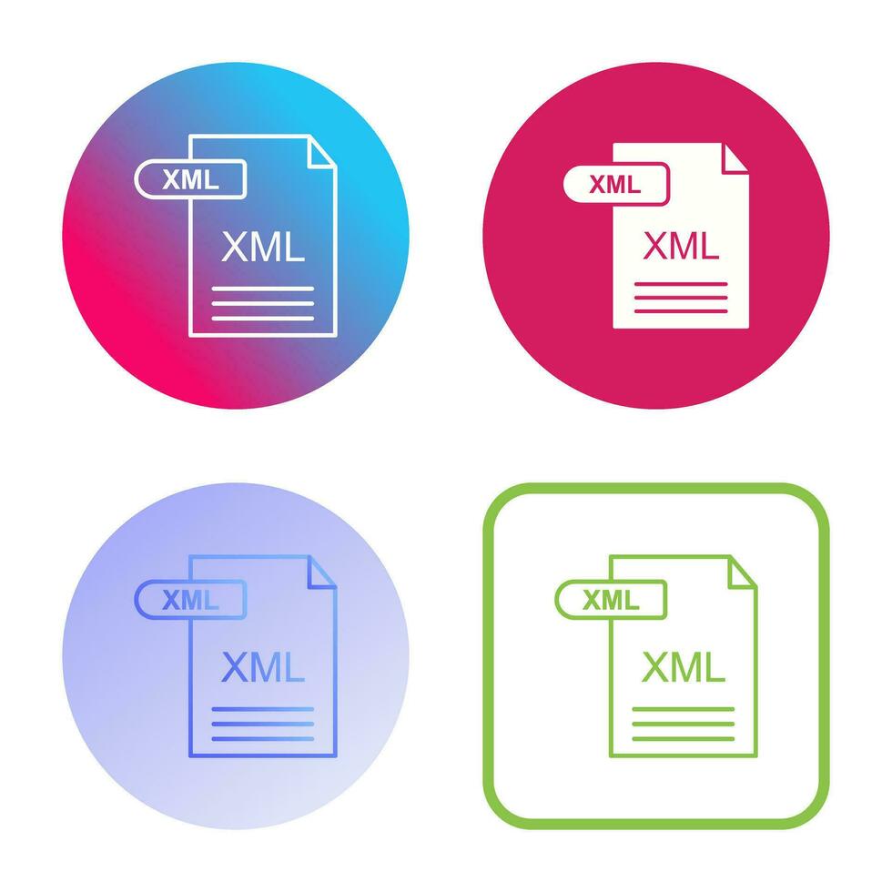 XML Vector Icon