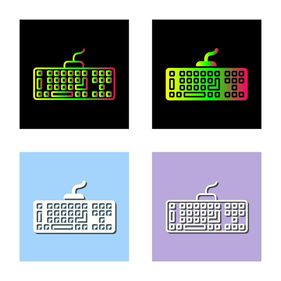 icono de vector de teclado