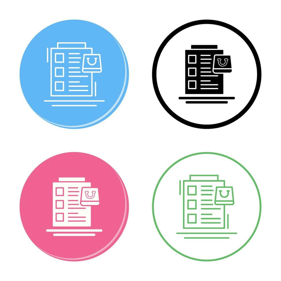 Wish List Vector Icon