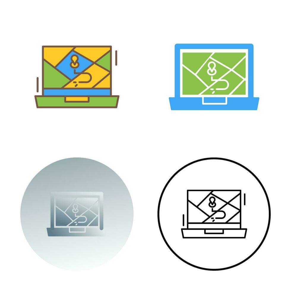 Google Map Vector Icon