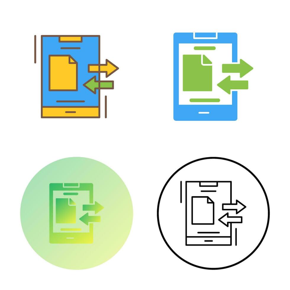 Data Transfer Vector Icon