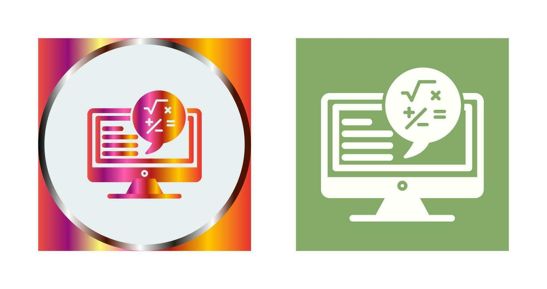 Maths Vector Icon