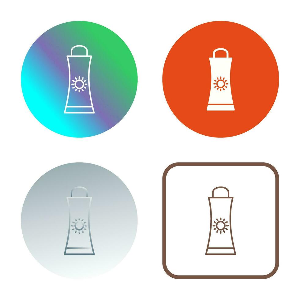 Sunblock Cream Vector Icon