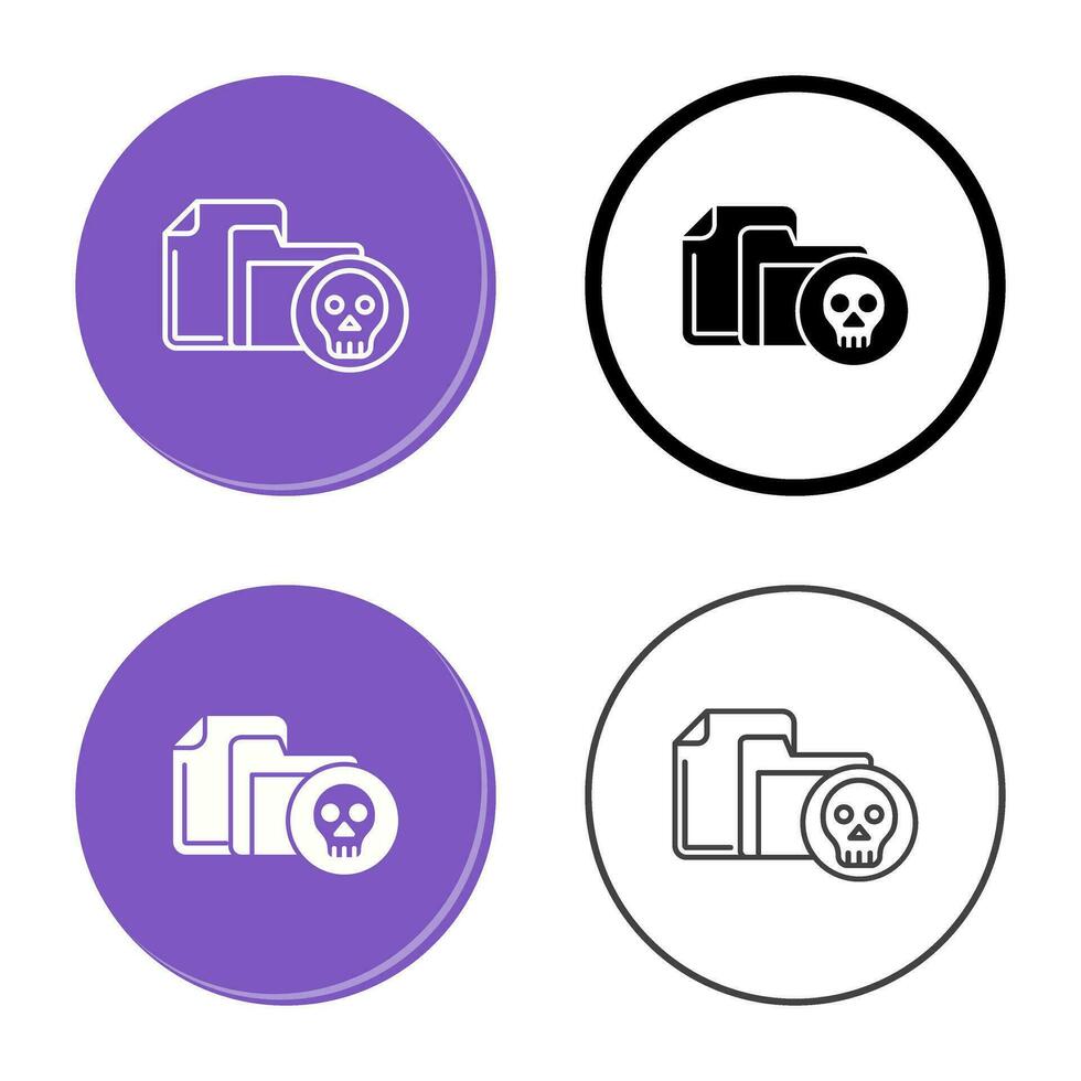 Infected File Vector Icon