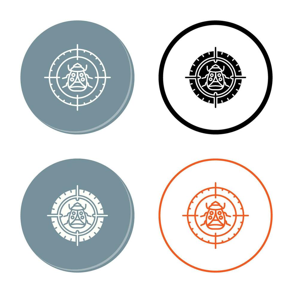 Bug Target Vector Icon