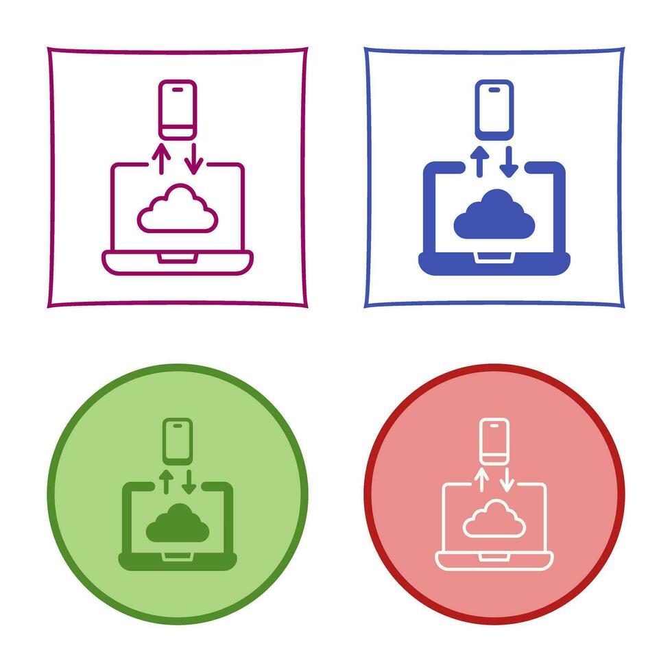 Data Transfer Vector Icon