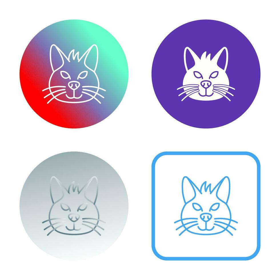 icono de vector de gato