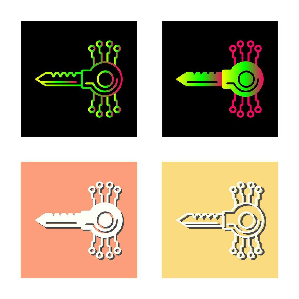 Key Code Vector Icon