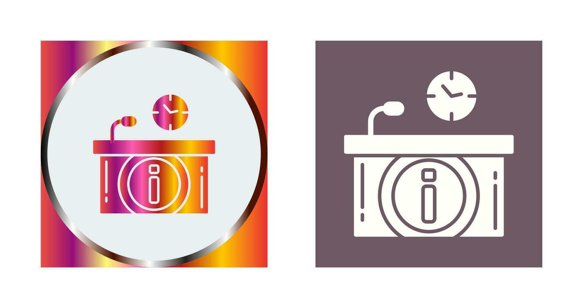 Information Desk Vector Icon