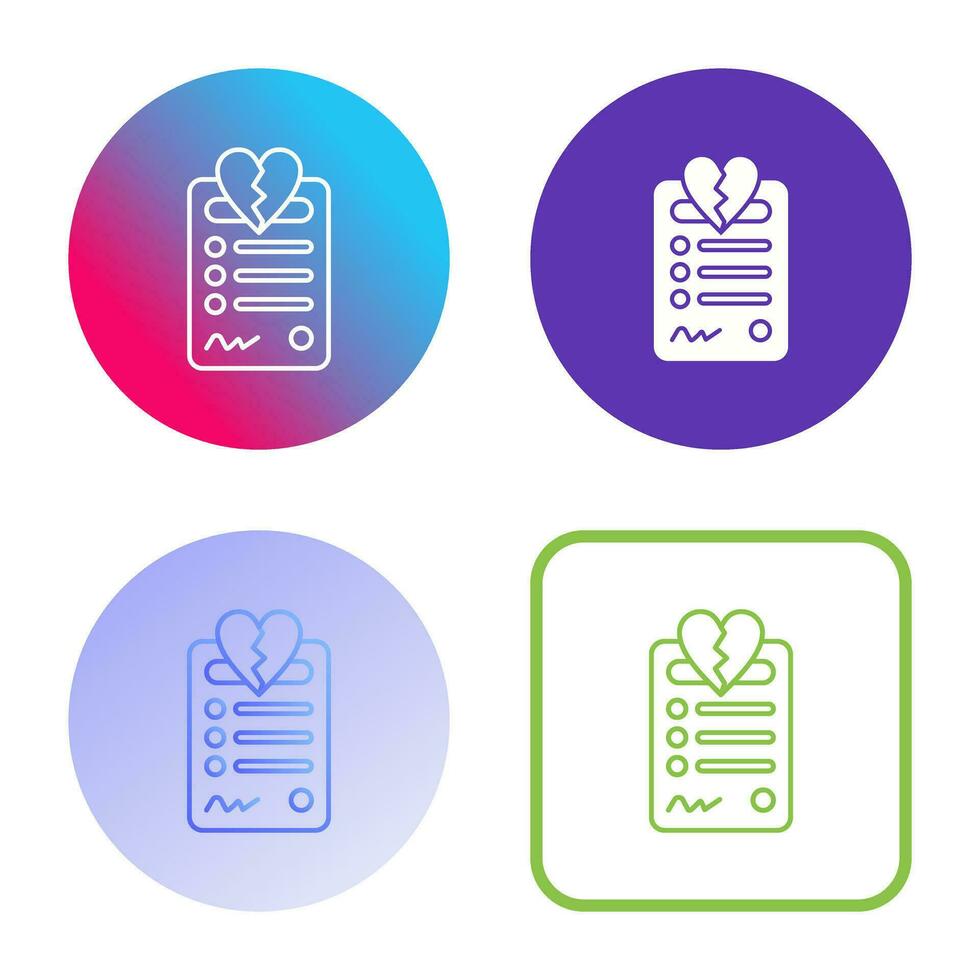 Divorce Vector Icon