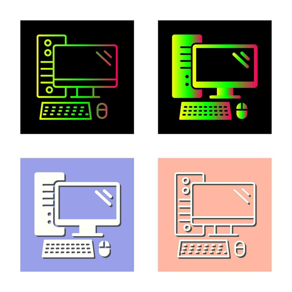 icono de vector de computadora